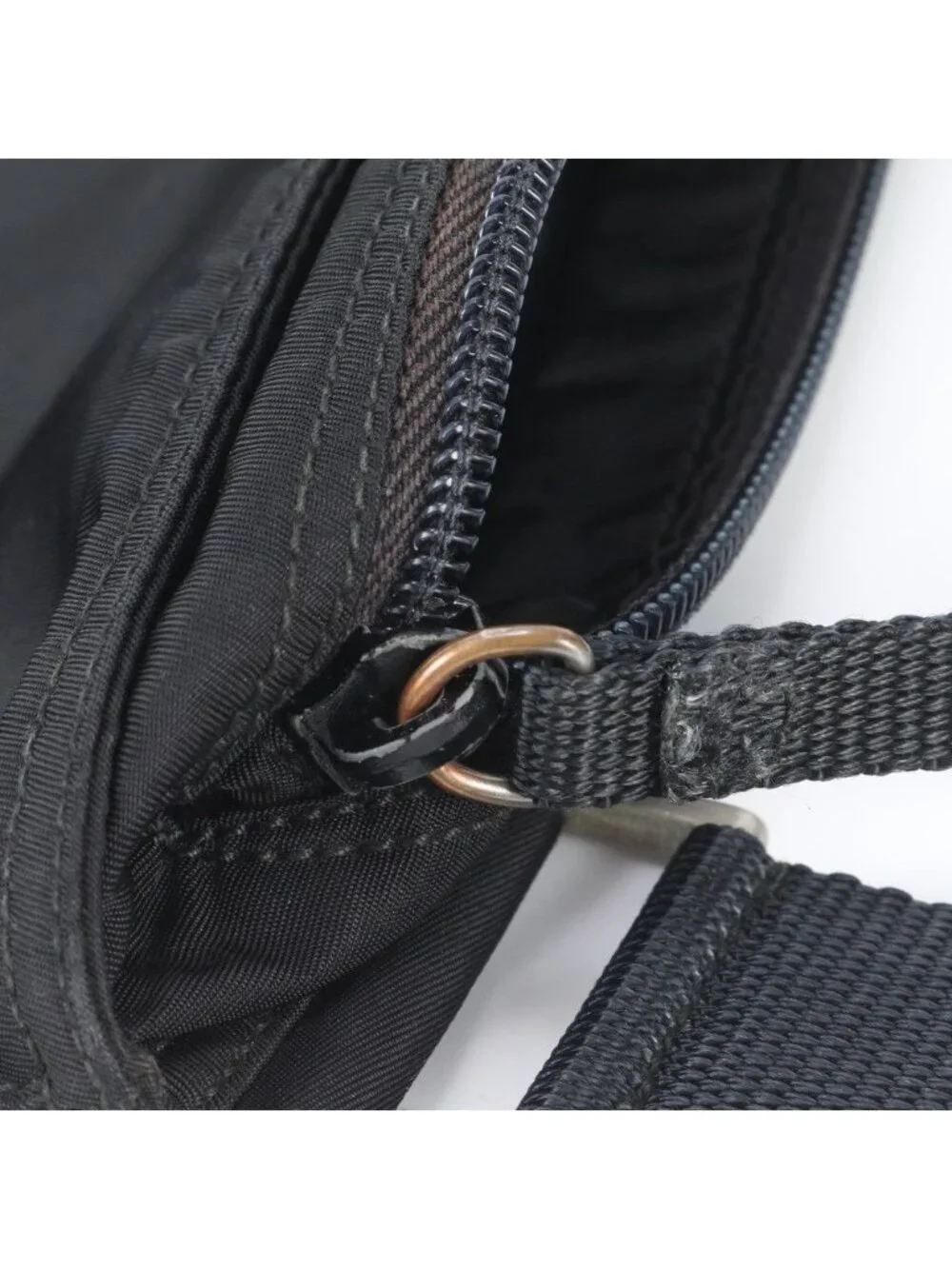 Prada White Tessuto Nylon Triangle Logo Shoulder Bag Crossbody Messenger